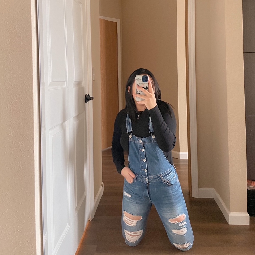 AEROPOSTALE Real Denim Skinny Overalls
